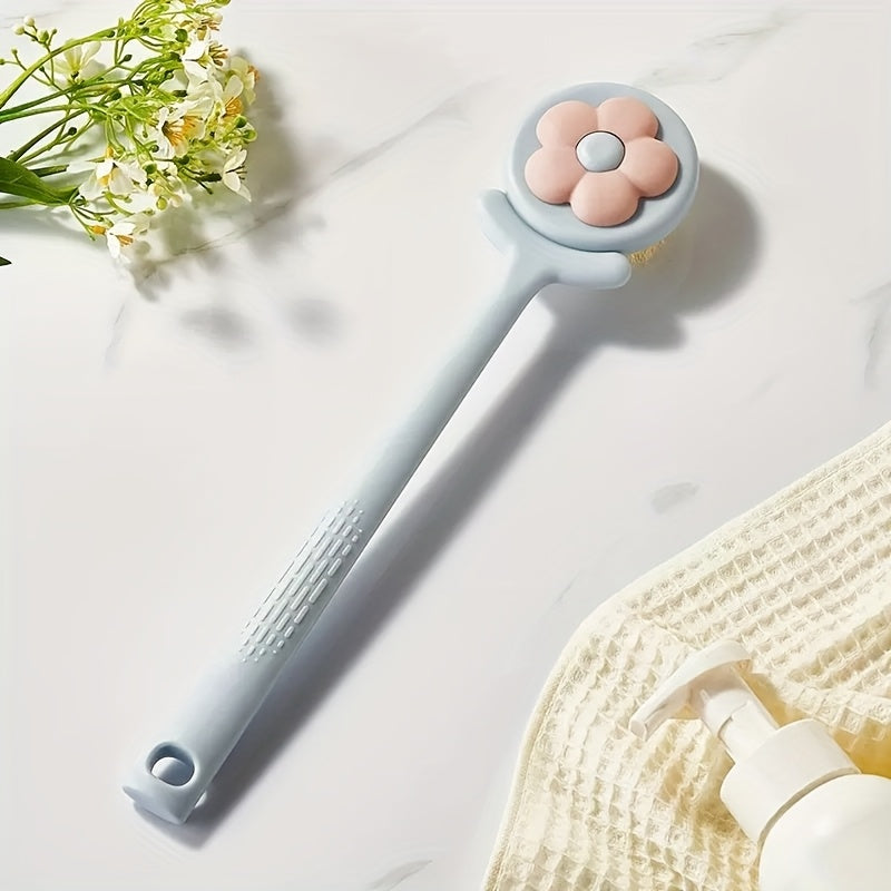 [DFC] Baby Mom Bath Brush Long Handle Soft Bristles Back Lathering Simple Design