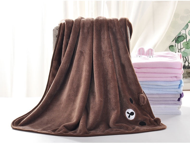 [DFC] Baby Embroidered Small Blanket,Cartoon Children's Blanket,Baby Nap Blanket, Comfortable And Skin-friendly Blanket Windproof And Warm Blanket