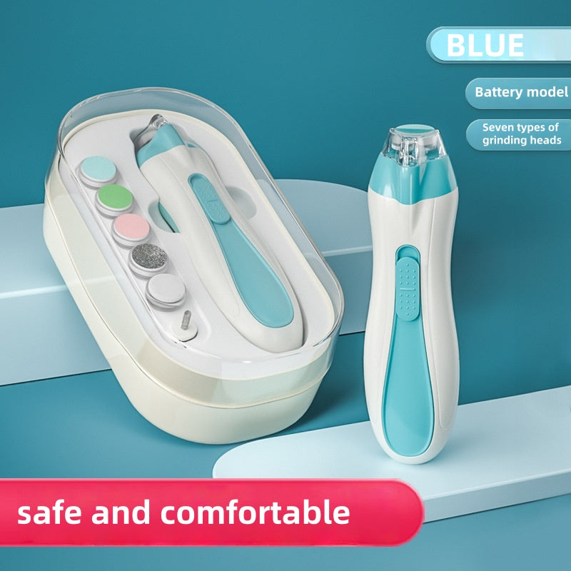 [DFC] Baby Electric Nail Trimmer, Grinder Safe Care Kit for Newborns and Children, Battery needed