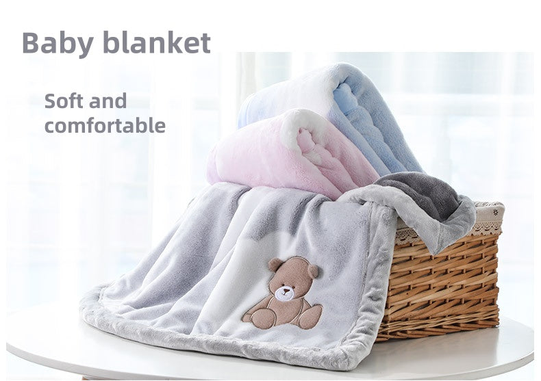 [DFC] Baby blanket Double-layered, soothing and warm,Comfortable And Skin-friendly