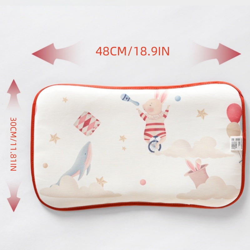 [DFC] Baby Pillow Four Seasons Wicking Airflow Newborn Bamboo Fiber Cooling Pad 0-6M Flat Sleep Pad