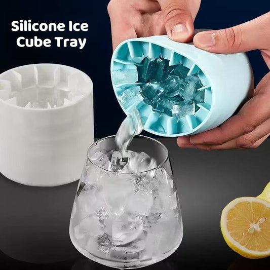[DFC] Cylindrical Ice Cube Tray, Silicone Ice Cube Mold, Mini Ice Cube Cup, Easy-release Ice-making Cup, Ice Storage Box, Beverage Ice Maker