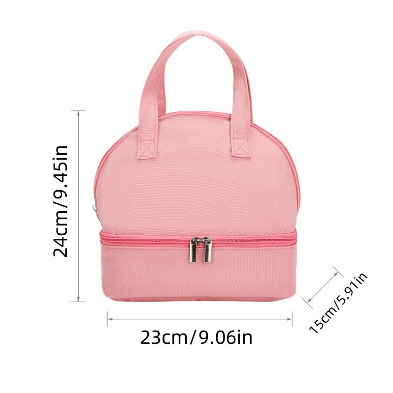 [DFC] Stylish Lightweight Mommy Diaper Bag Dual-Layer Insulated Breast Milk Storage Cooler & Multi-Function Baby Carrier Backpack, Weight 150g