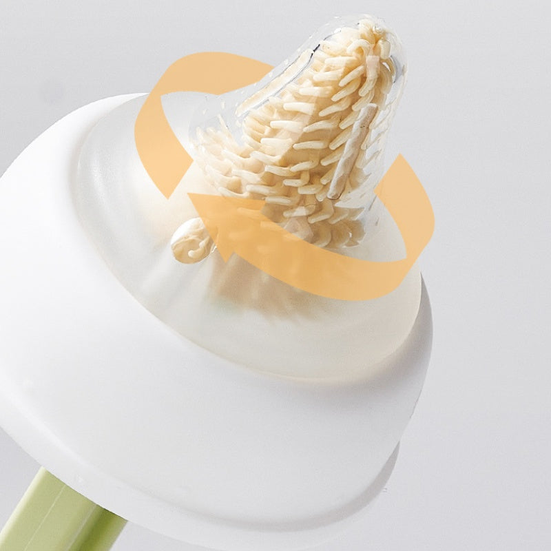 [DFC] 7 in 1 Portable Silicone Baby Bottle Brush Set Travel Kit with Nipple Straw Cleaner Drying Rack Storage