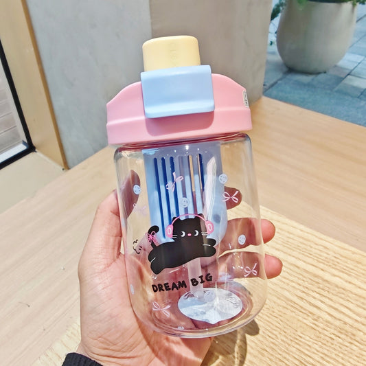 [DFC] INS-style cute plastic cup/study drink cup baby learning to drink cups weight 200g