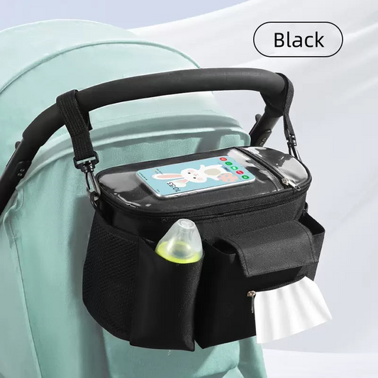 [DFC] Mummy bag,Fashionable and lightweight baby stroller, hanging bag, storage bag, baby-walking storage bag, single-shoulder outdoor mother and baby bag,Weight 300g