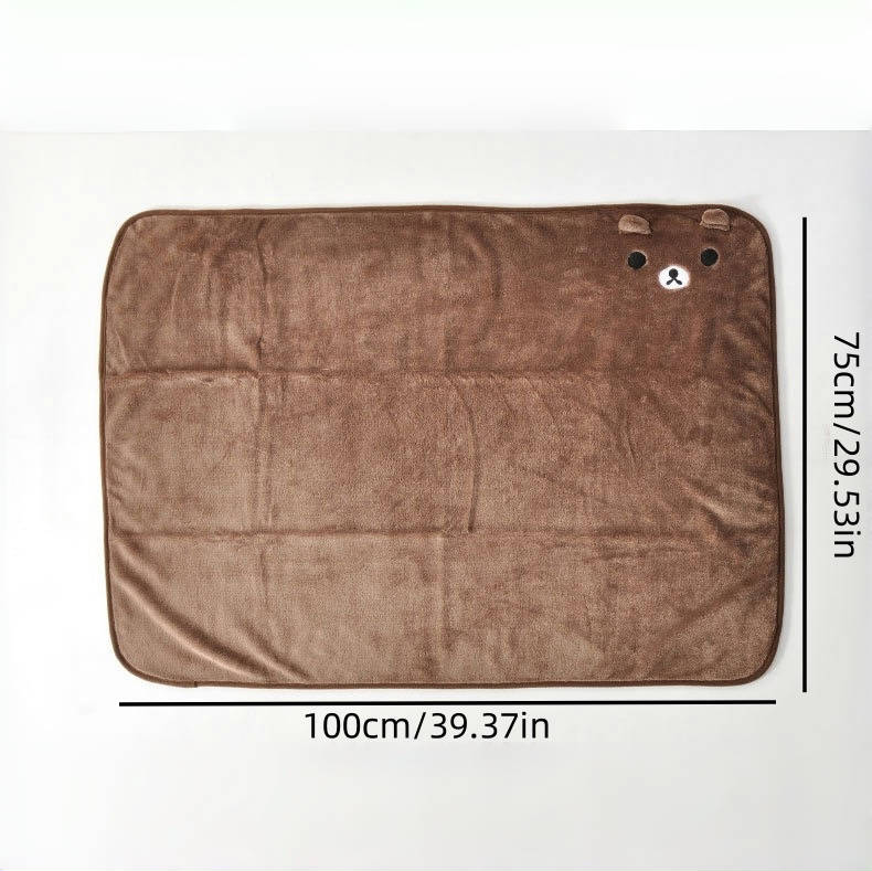 [DFC] Baby Embroidered Small Blanket,Cartoon Children's Blanket,Baby Nap Blanket, Comfortable And Skin-friendly Blanket Windproof And Warm Blanket