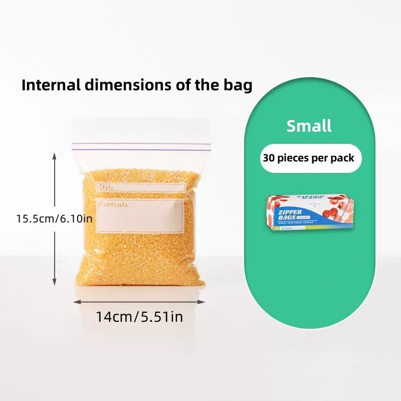 [DFC] PE Food Bags, Vegetable And Meat Preservation Bags, Portioning Bags, Thickened Small, Medium And Large Sealed Bags, Refrigerator Storage Bags，weight155g