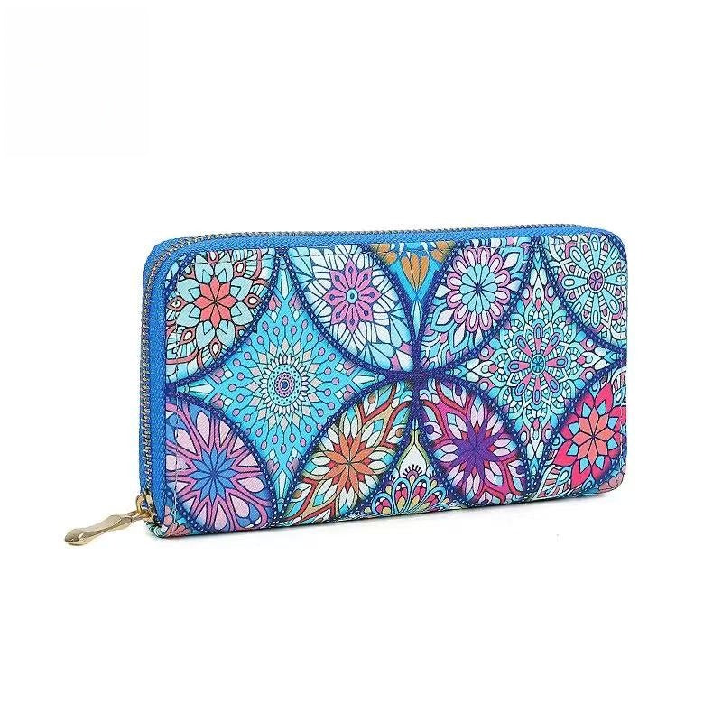 [DFC]Ethnic Turmoil, Bohemian Long Wallet, Large Capacity, Fashionable Printed Wallet, Multi-slot Women's Hand-held Wallet