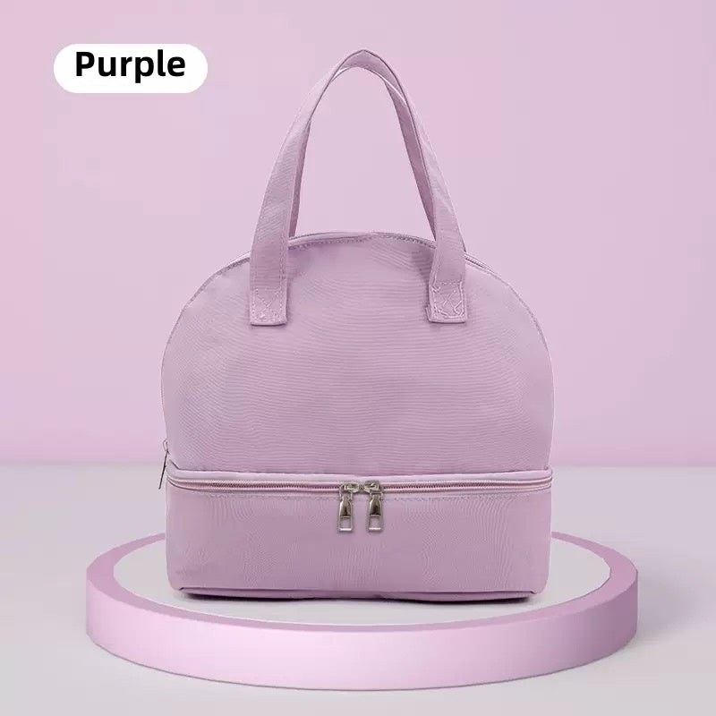 [DFC] Stylish Lightweight Mommy Diaper Bag Dual-Layer Insulated Breast Milk Storage Cooler & Multi-Function Baby Carrier Backpack, Weight 150g