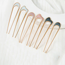 [DFC]High-end Fashionable Ladies' Hairpin, Metal Hairpin, Ins Style, Simple U-shaped Alloy Hair Fork Weight 15g