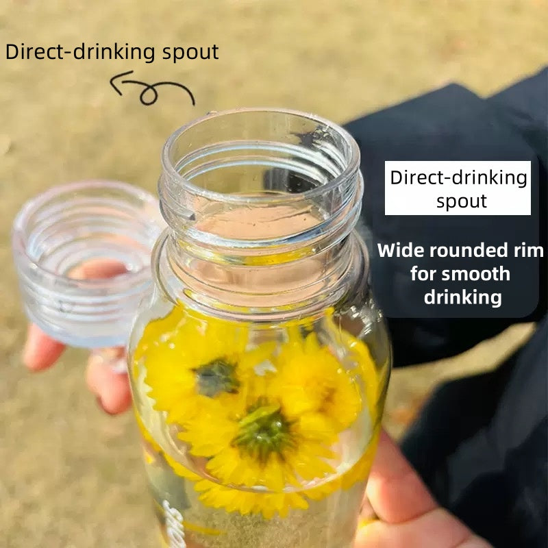 [DFC] Tritan Outdoor Creative Mug  Sippy Cup On-the-Go Tumbler Premium Minimalist Design Fresh & Stylish Straight Drinking Bottle  430ml Capacity, Weight 100g
