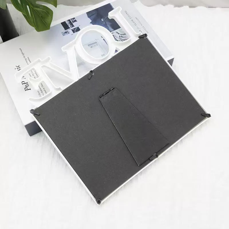 [DFC]Plastic Photo Frame Stand, Creative European-style Photo Frame, Decorative Painting, Hollow Photo Frame, Family Photo Frame