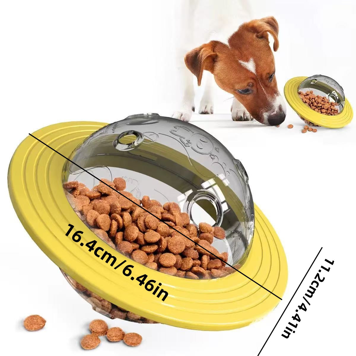 [DFC] Dog Toys, Biting, Wear-resistant Dog Toys, Educational Dog Supplies, Frisbees, Flying Saucers, Leaky Feeding Balls