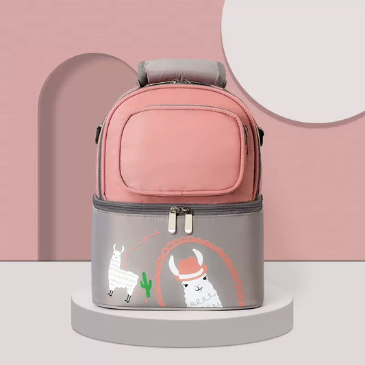 [DFC] New back milk bag, breast milk preservation cold storage ice bag, cartoon multi-functional mother and baby bag, heat preservation bag，It weighs approximately 350g