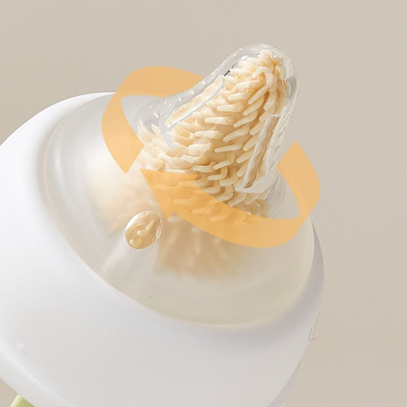 [DFC] Baby Bottle Brush 7-Piece Set Silicone Brush Head Bottle Cleaning Cup Cleaning Can be Boiled and Sterilized Easy to Carry Out Brush and drain rack all-in-one set Weight 265g