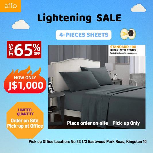 [DFL] Four-pieces Sheets High quality and Comfortable Queen size & King size Home decor, Stock available & Pick up at Kingston office